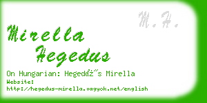 mirella hegedus business card
